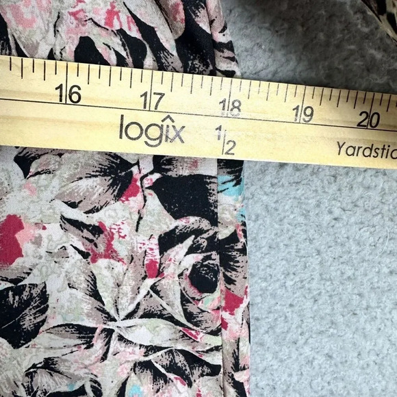 BCBgeneration Shift Dress Womens XXS Pink Floral Long Sleeve Boho Whimsigoth - Picture 7 of 10